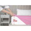Illesztett lepedő vastag Pamut 200*200CM+25CM világos rózsaszín gumis lepedő