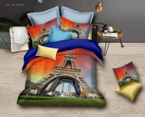 LUNA ágynemű garnitúra 3 részes 5D Eiffel-torony