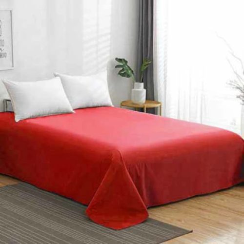 Pamut lepedő – Sötét piros 160 * 220cm