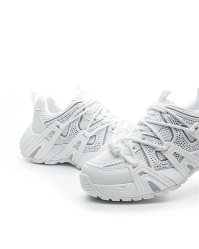 YesmileFehér 4CM Textil Női Sportcipő három színben kapható