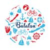 BALATON KÖR | grafikás férfi póló