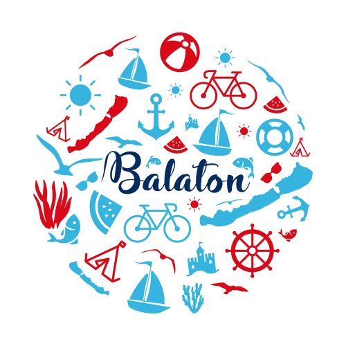 BALATON KÖR | grafikás férfi póló