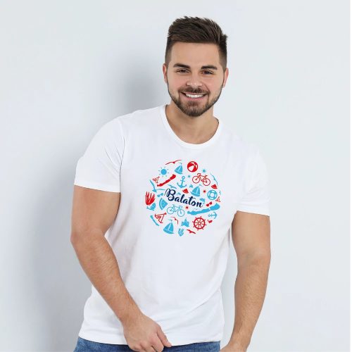 BALATON KÖR | grafikás férfi póló