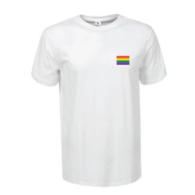 Rainbow flag | grafikas férfi pamutpóló