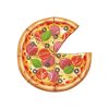 Pizza szerelem| grafikás páros pamutpóló