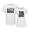 The real boss | grafikás páros pamutpóló