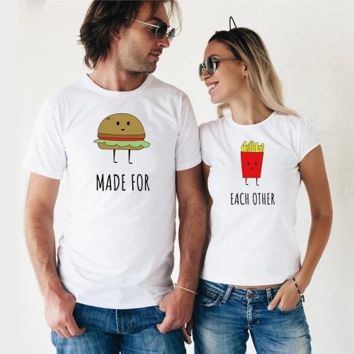 Made for each other | grafikás páros pamutpóló
