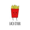 Made for each other | grafikás páros pamutpóló