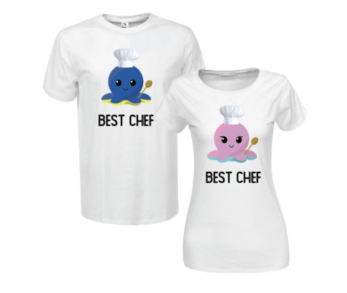 Best chef polip | grafikás páros pamutpóló