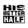 His/ Her better half | grafikás páros pamutpóló