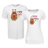 Meow love- macskás | grafikás páros pamutpóló