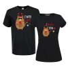 Meow love- macskás | grafikás páros pamutpóló