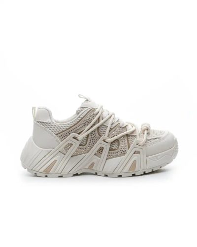 Yesmile Bézs 4CM Textil Női Sportcipő három színben kapható